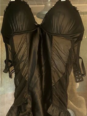 Black Ruffled Lingerie